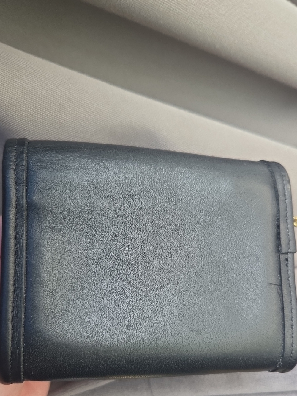 Coach Vintage Black Leather Multifunction Pouch Wallet with Gold Keychain #7219 - Picture 13 of 16